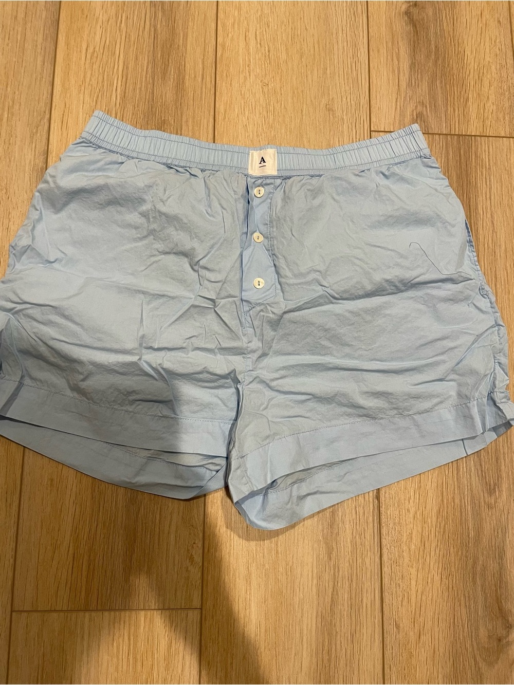 Women’s Anthropologie Blue Boxer Shorts size medium
